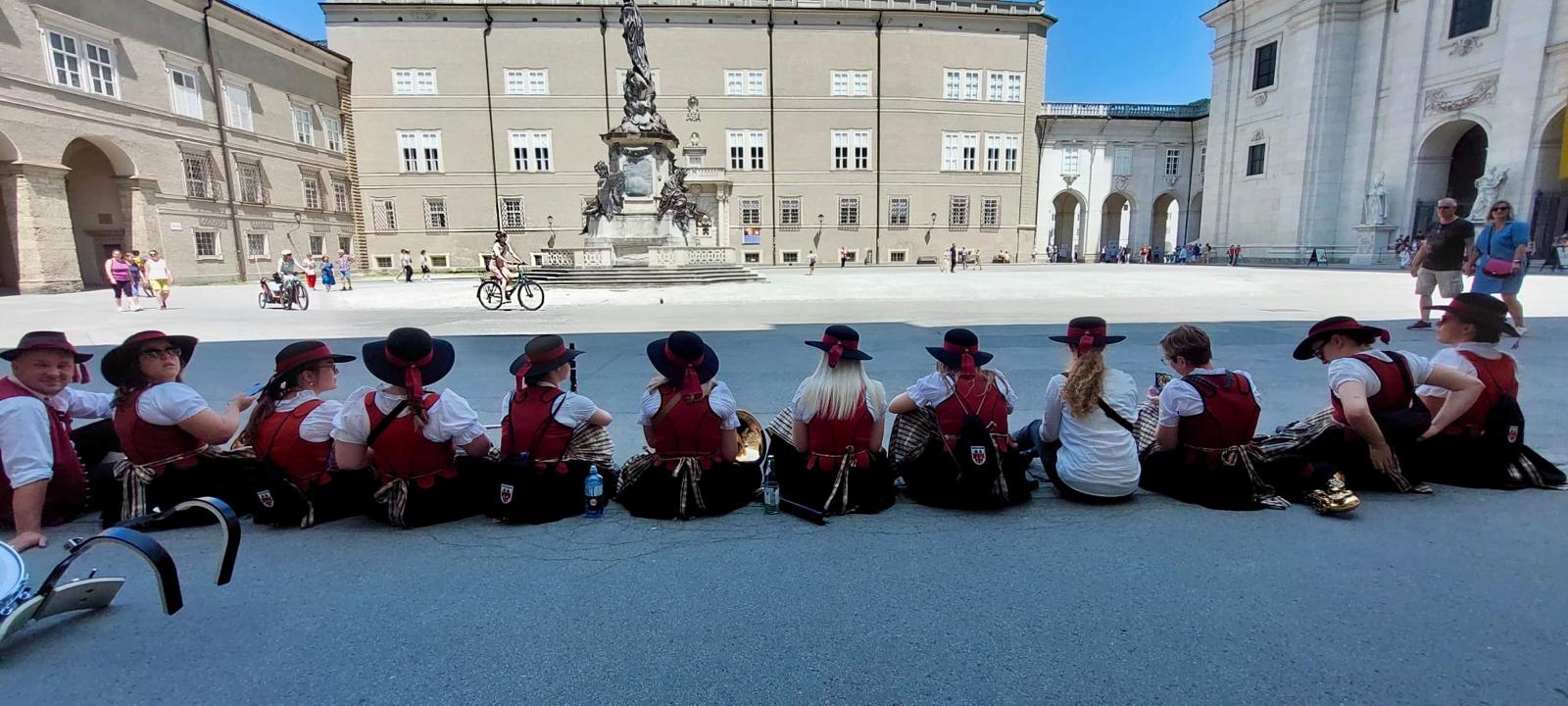 Vor unserem Platzkonzert am Domplatz