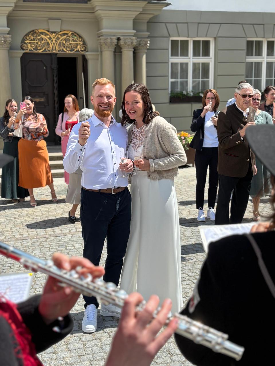 Hochzeitsständle für das Brautpaar Ramona und Benjamin Wilhelm