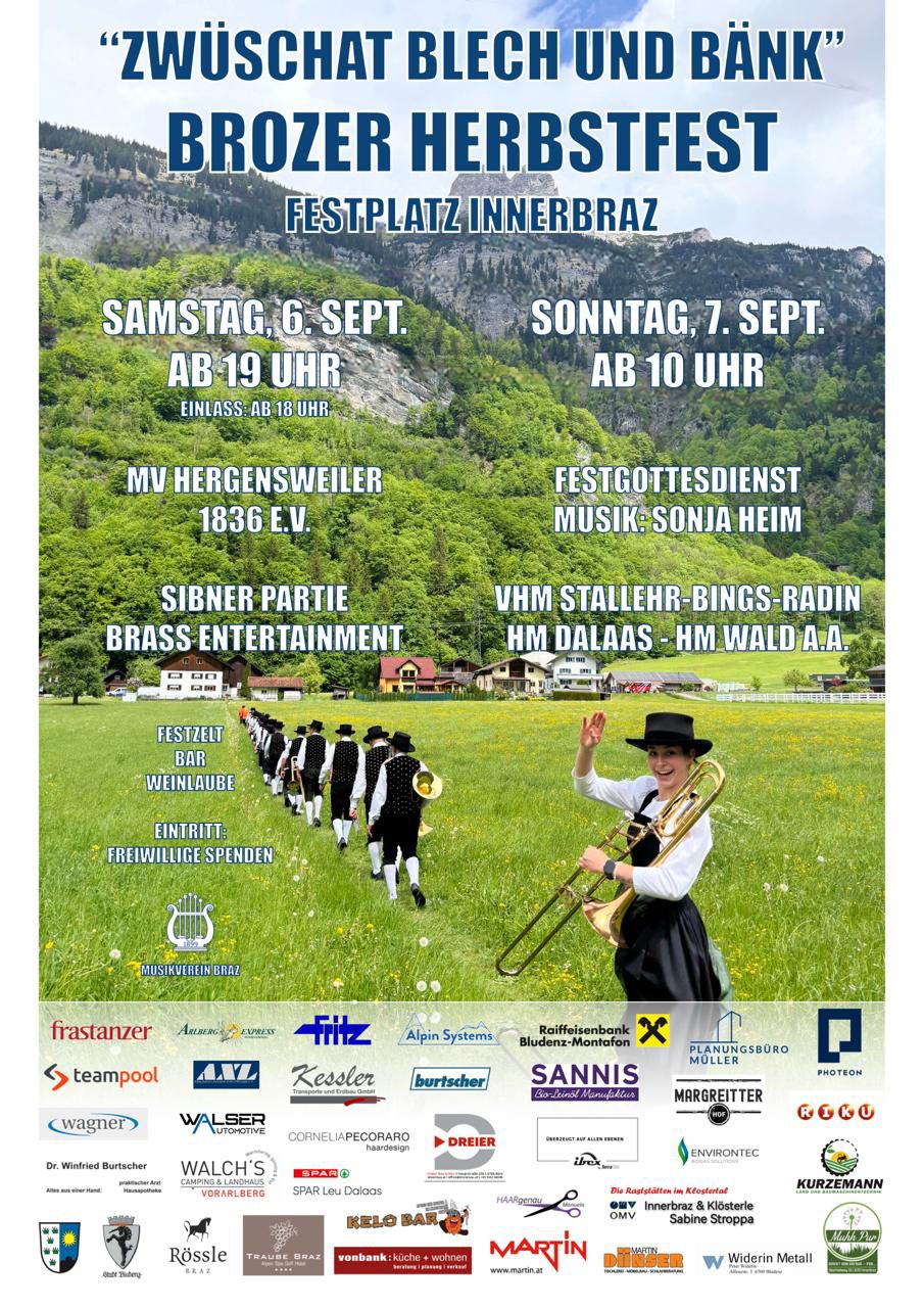 Auftritt am Herbstfest in Braz 2025