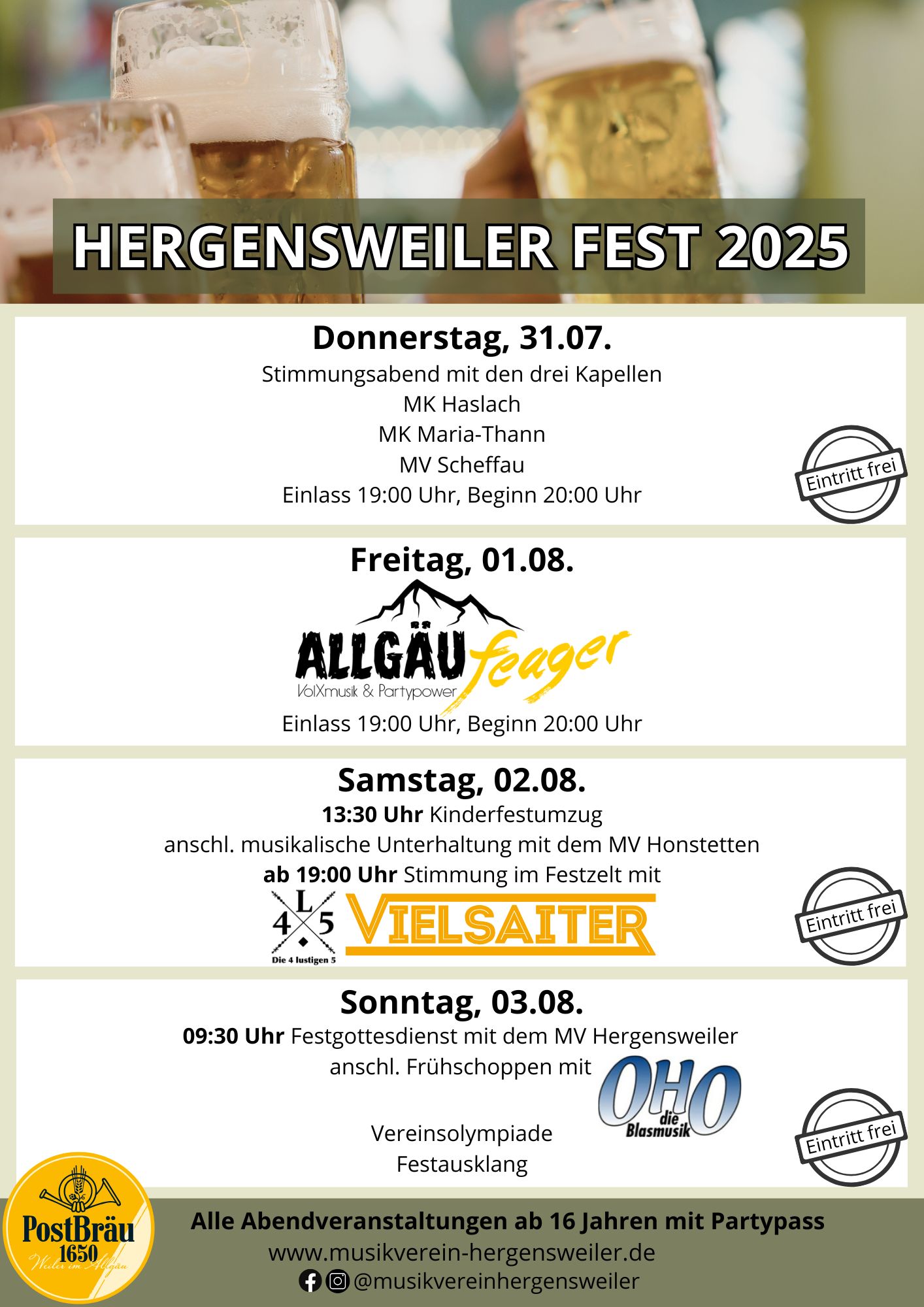 Hergensweiler Fest Programm