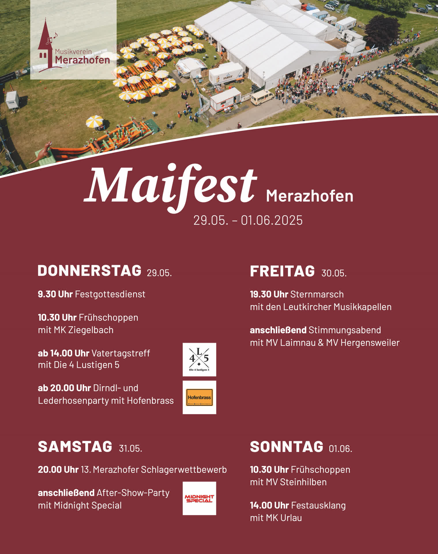 Auftritt am Maifest in Merazhofen 2025