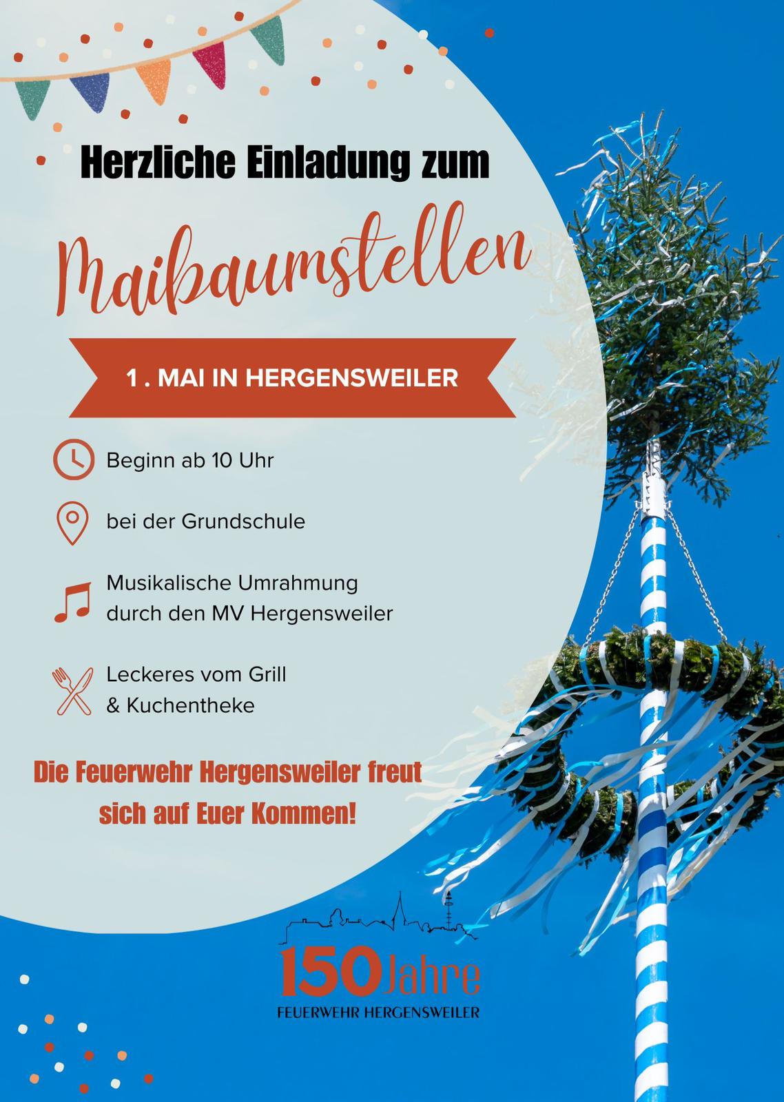 Einladung zum Maibaumstellen 2026