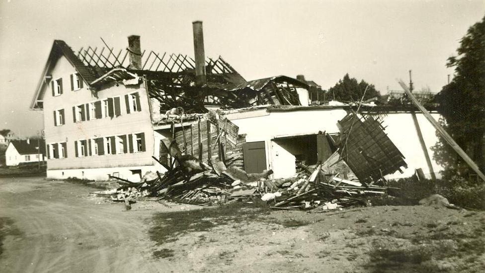 Brand »Bahnhofsrestauration« 1966